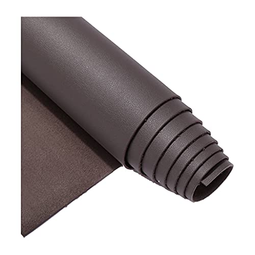 Feuilles de similicuir gris foncé tissu en cuir synthétique texturé largeur 138 cm