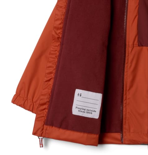 Image of Columbia Youth Rainy Trails II Fleece Lined Waterproof Rain Jacket