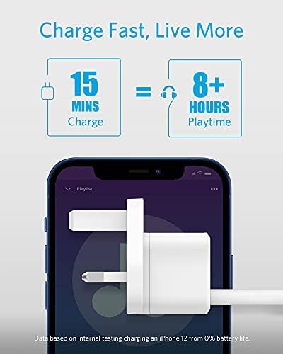 USB C Plug, Anker 2-Pack 20W Fast USB C Charger, PowerPort III 20W Cube Charger for iPhone 14/14 Pro/14 Pro Max/13 Pro/13 Pro Max, Galaxy, iPad (Cable Not Included)