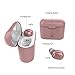 NENRENT S570 TWS Bluetooth Earbud,Smallest Mini Invisible Wireless Bluetooth Earpiece Headset Headphone Earphone with Mic Hands-Free Calls for iOS Android Smart Phones 1pcs(Rose Gold)…