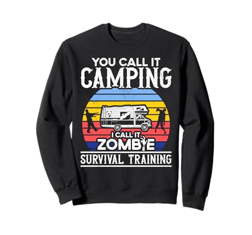 Camping Motorhome Campervan Retro Vintage Zombie Halloween...