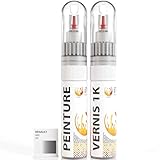 KIT RETOUCHE PEINTURE carrosserie composé d’un stylo de 30 ml de peinture et d’un stylo de 30 ml de vernis monocomposant 1k brillant pour retoucher jusqu’à 0,1 m2 de surface simplement et comme un pro.