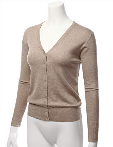 Image of LALABEE Women's V-Neck Long Sleeve Button Down Sweater Cardigan Soft Knit(S-XXL)