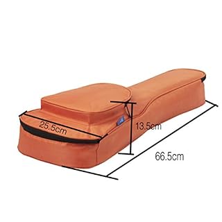 Ultnice 66 cm Ukulélé rembourré Sac étanche durable classiques Ukulélé Housse de transport avec de stockage de grande capacité (Orange) - Les Beatles, Paul McCartney, John Lennon, RIngo Starr, George Harrison Ultnice 66 cm Ukulélé rembourré Sac étanche durable classiques Ukulélé Housse de transport avec de stockage de grande capacité (Orange) – Image 2