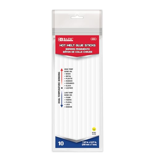 BAZIC Products Hot Melt Glue Sticks Dual Temp Mini 7.87