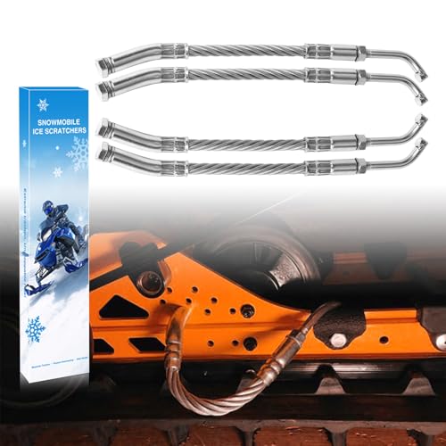 KAVIUS Ice Scratchers Snowmobile 2025 UPGRADED 4-PACK Compatible with Polaris Skidoo...