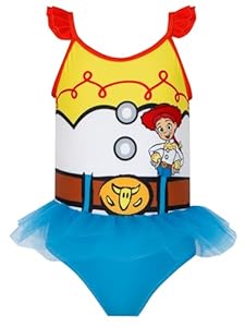 Disney Toy Story Jessie Badeanzug | Schwimmanzug Kinder | Toy Story Jessie Kostüm | Blau 104