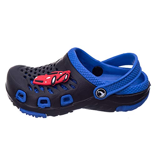 BABUCHE INFANTIL SANDÁLIA MASCULINA CARRO C011/020 - AS165 Cor:Preto/Royal;Tamanho:30