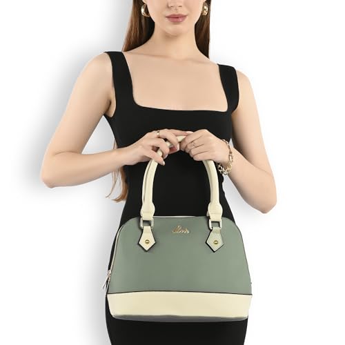 Image of Lavie Winnie Pastel Women's Dome Satchel Bag | Satchel Handbag for Work | Ladies purse | Stylish Shoulder Bag | Gift for Women