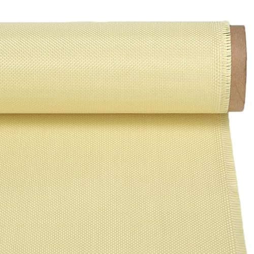 Tela de Kevlar para refuerzo y blindaje: tejido de aramida 1500D amarillo de 1x2m y 0,2 mm