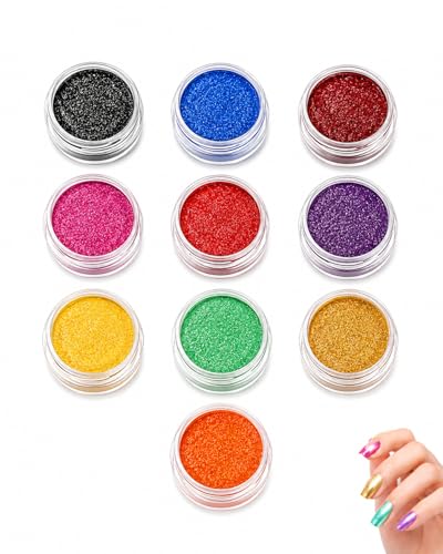 RAVNIX 10 Couleurs Poudre de Mica Ultra-Fine | Kit Résine Époxie & Savons | Effet Irisé à Stabilité Chromatique, Mélange Parfait pour Finitions Artisanales durables