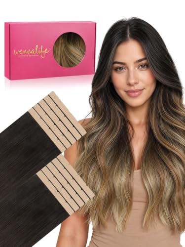 WENNALIFE 3.15 inch Wide Tape in Hair Extensions Human Hair, Tape in Weft