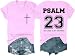 Christian Shirts Psalm 23 Shirt, Funny Psalms 23 Faith T Shirts V Neck Christian Cross Tees for Women Men