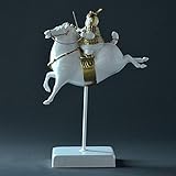 Stil: Amerikanisch Dorf YYhkeby Hausmodell Chinesische Dekoration Alte Kunst Drapierung Ornament chinesischen Stil Qin Terrakotta-Pferd Kavallerie Reiten, A, 32,5 cm in der Höhe und 20,5 cm in der Breite Jialele