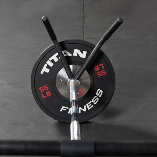 Image of Titan T Bar Row Attachment Landmine Handle, Barbell Attachment for Full Body Workout, Home Gym, 50mm, Black