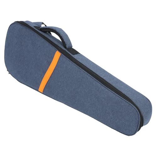 Sacoche ukulélé tissu oxford bleu sac transport rembourré mousse avec poches