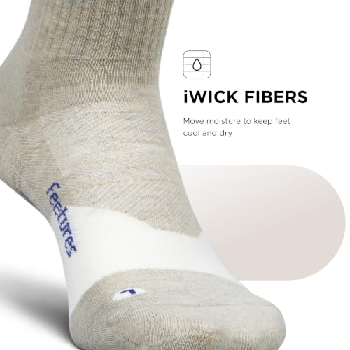 Image of Feetures Trail Max Cushion Mini Crew Sock - Hiking Socks for Men & Women