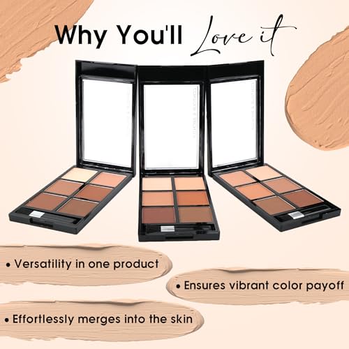 Image of Colors Queen Contour & Bronzer Palette | Matte Finish & Long Lasting Formula | Easy to Blend, Creamy Texture, Lightweight Contour and Bronzer Palette for Face Makeup (Shade - 03, 17g)