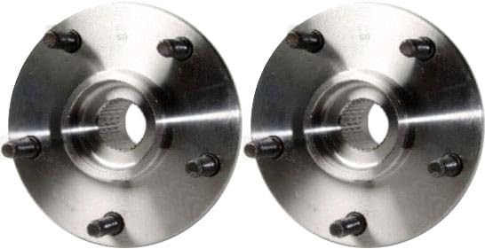 Image of TRQ Front Left and Right Wheel Bearing and Hub Assembly Set 2 Piece Compatible with 1994-1996 Dodge Ram 1500 4WD 1997-1999 Ram 1500 4WD with 2 Wheel ABS Brakes