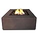 Real Flame T9620NG-KB T9620NG Baltic Square Natural Gas Fire Table, Kodiak Brown