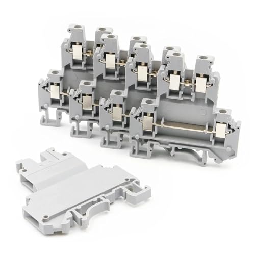 UKKB3 DIN Rail Terminal Block 32A/500V Screw Clamp Compact 10Pcs Industrial Electrical Connector Block