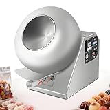 EpyGnom Commercial Sugar Coating Machine, Electric Chocolate Candy Polishing Machine, Temperature Adjustable, Sugar Ball Panning Machine for Food Industry and Pharmaceutical