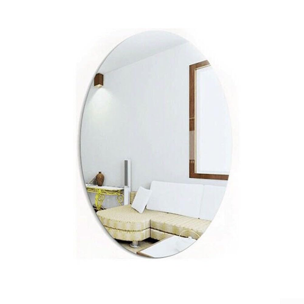 JAWSEU Specchio Rombo Adesivi Murali, 17 Pezzi Piastrelle Specchio 3D Adesivi Murali Adesivi Specchio Fai Da Te Decorazione Soggiorno Camera Da Letto