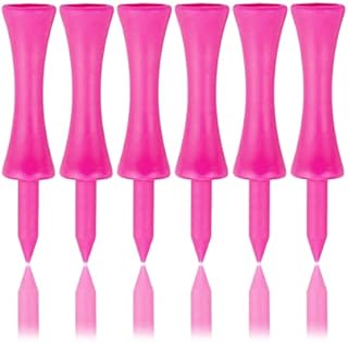 Zivisk Pink Golf Tees Plastic 57MM 100 Count Long Castle Golf Tees 2-1/4 inch