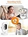 TakTark Babyphone mit Kamera [2,8 Zoll/720p IPS Babyphone] Babyphone mit Kamera Ohne WLAN,1000ft Long Range,750mAh Akku,2-Wege-Gespräch,VOX,3×...