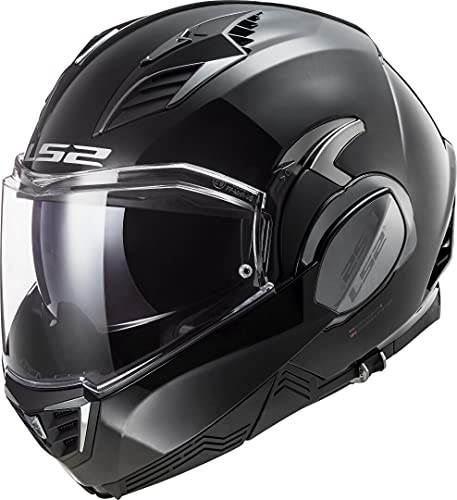 LS2, casco de moto modular VALIANT II negro, M