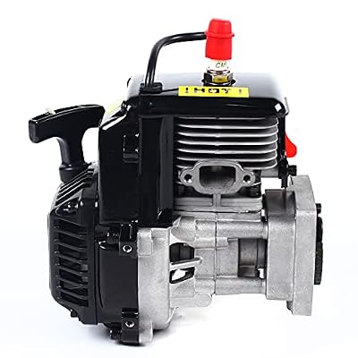 30.5cc 4-Bolt Rovan Motor 2-Stroke Gasoline Engine Forced Air Cooling Recoil Start Fits HPI Baja 5b 5T King Motor LOSI FG GoPed,13000 kW/RPM (30.5cc)