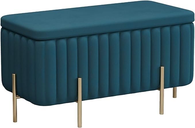 Banc de rangement ottoman pour optimiser l'espace et ranger la chambre sans encombre