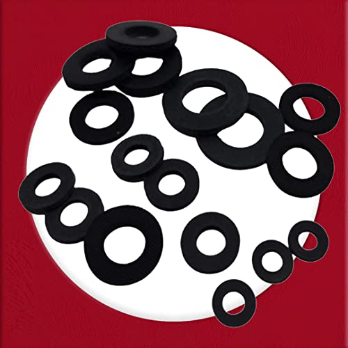 M5 Black Rubber Washers DIN 125 (Pack of 20) From A Washers size: 5.3 mm Inside Diameter x 10mm Outside Diameter x 1mm Thickness - Image 2