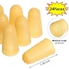 SATINIOR 24 Pieces Rubber Fingers CoversTip Fingers Money Counting Collating Writing Sorting Protectors Hot Glue Wax Rosin Resin Collating Writing Task Scrap