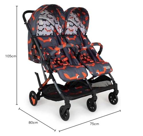 Miniatura 7 de Cosatto Silla De Paseo Woosh Double, Ligera Apta Desde El Nacimiento Hasta Los 22 Kg