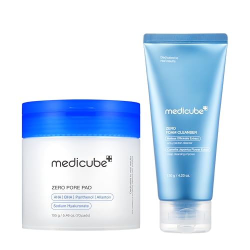 Image of medicube Zero Cleanser & Toner Pad Duo: Zero Foam Cleanser and Zero Pore Pads 2.0