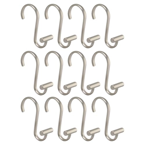 iDesign 76752 Metal T-Bar Shower Curtain Hooks Rust Resistant Rings for Kid's, Guest, Master Bathroom, 1