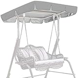 YWBXSHKD Techo De Repuesto para BalancíN De JardíN 190x132x15cm, Toldo Fundas Universal para Balancines, Fundas para Toldo De Repuesto para Asiento De Columpio para Hamaca, para Patio, JardíN
