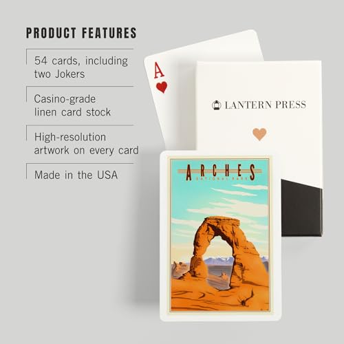 Baraja de Poker Lantern Press Arches National Park 52 cartas miniatura 3