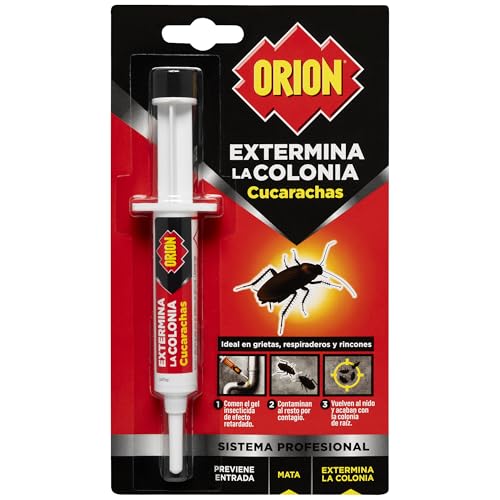 Orion - Jeringa Mata Cucarachas Gel - Eficacia profesional - 10 g