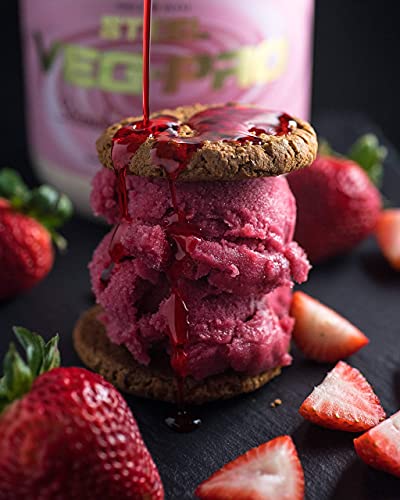 Steel Supplements Veg-PRO | Vegan Protein Powder, Strawberry Cheesecake | 25 Servings (1.65lbs) | Organic Protein Powder with BCAA Amino Acid | Gluten Free | Non Dairy | Low Carb Formula - Image 5