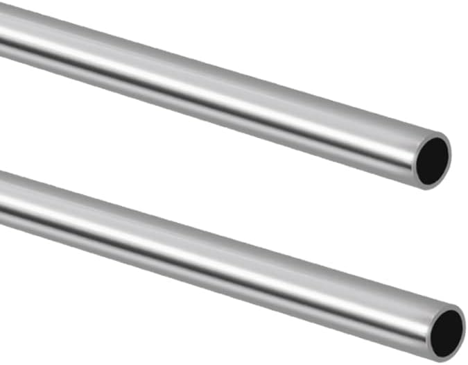 3/4" OD 304 Stainless Steel Tube, Thickened Pipe Wall & Weldable Tubing, Round Metal Pipe Industrial Straight Tube 12 inch Length (2 Pcs)