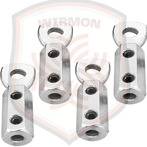 Wirmon Sports Solid and Heavy Gym Wire Lock Set with Bolts and L Key (4 Pcs)