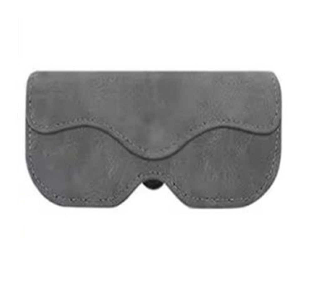 Amibvzhang A1 Suede Leather Car Eyeglass Case Automatic Closing Non-Slip Auto Sun Visor Glasses Holder Magnetic Multi-Functional Eyewear Clips(A1)