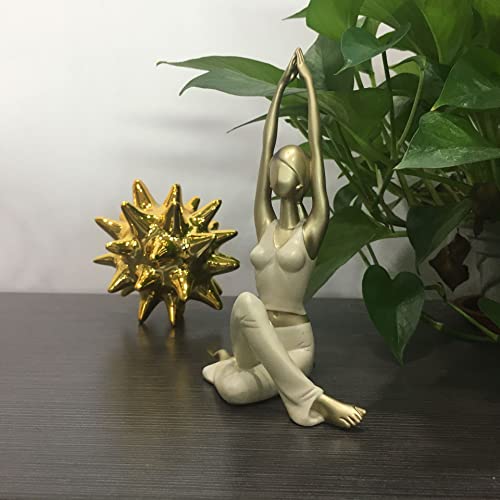 Figura Decorativa Yoga Estatua Yoga Girl Resina miniatura 6