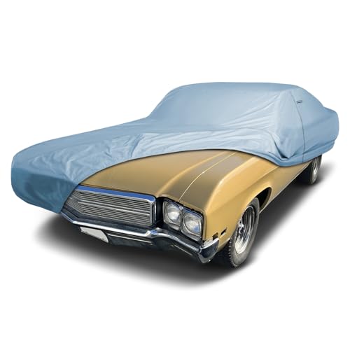 Image of iCarCover Premium Car Cover for 1964-1969 Buick Special Heavy Duty Waterproof All-Weather Automobiles Custom Fit Indoor Outdoor UV Snow Protection Covers with Straps and Bag