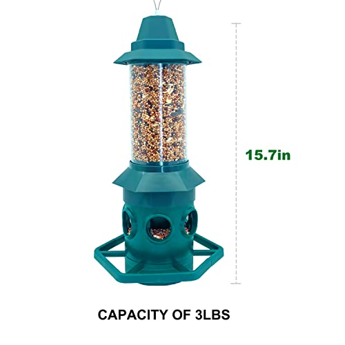 Squirrel Proof Bird Feeder For Outdoors Hanging Gravity Protection Squirrel Proof Wild Bird Feeders For Outside #TOP5
