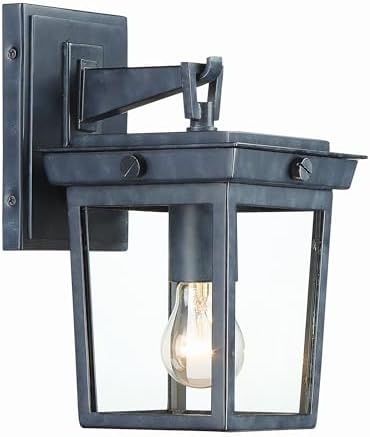 Crystorama Belmont 1 Light Graphite Outdoor Sconce