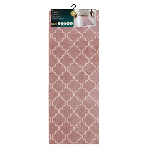Image of JVL Mega Runner Mat 57 x 150 cm, Rose Lattice
