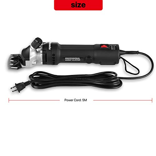 Missyee Sheep Shears, Sheep Clippers Electric Goat Shears, Portable Electric Sheep Shears For Sheep Goat Llama Horse And Other Fur Livestock Support Heavy Duty Shearing Work 320 Watts (Brown) #TOP4